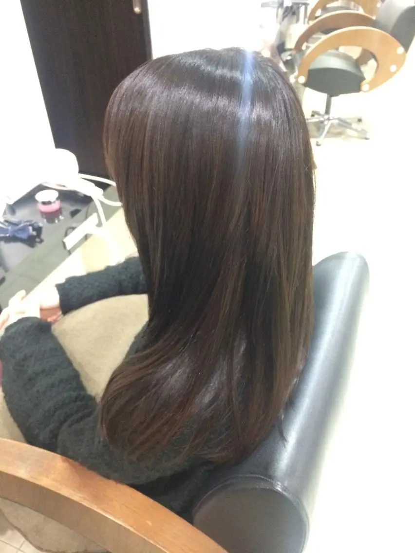 ロング カラー アッシュ ブルーカラー ブルーアッシュ 烏山 達也のヘアスタイル