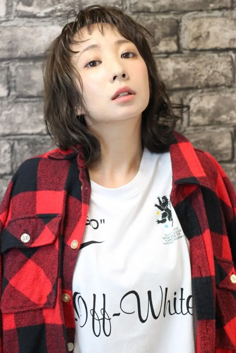 ミディアム 柴田 陽平のヘアスタイル