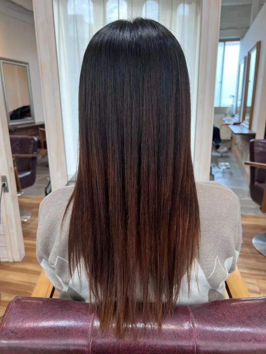 ロング 縮毛矯正 Cecilhair なんば店    岩川のヘアスタイル