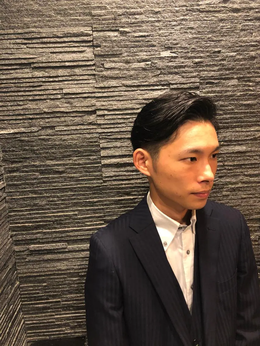 ショート パーマ メンズ 木村 りきのヘアスタイル