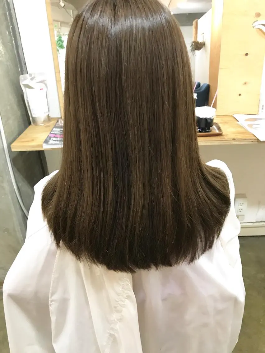 セミロング カラー カット ヘアカラー トリートメント 💎髪質改善💎 デザイナーshinのヘアスタイル