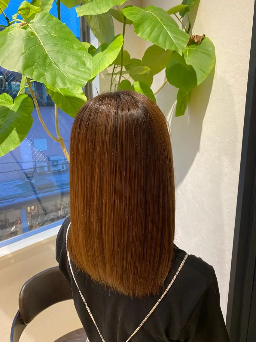 セミロング 髪質改善 トリートメント 酸熱トリートメント 韓国ヘア🕊村上 ののこ🕊のヘアスタイル