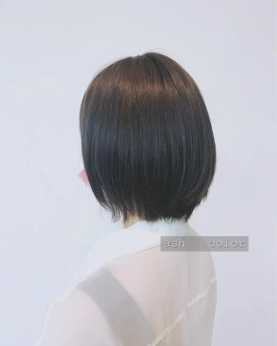 ショート カラー アッシュ ヘアカラー トリートメント ヘッドスパ ✂︎レディース のメンズカット屋さんのヘアスタイル