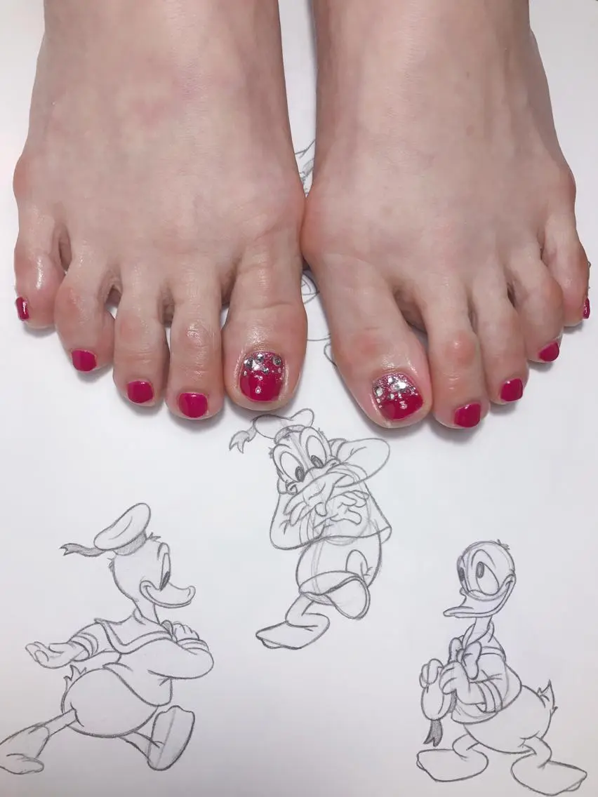 ネイル フットネイル キラキラネイル owlnail /持込みデザイン専門のネイルデザイン