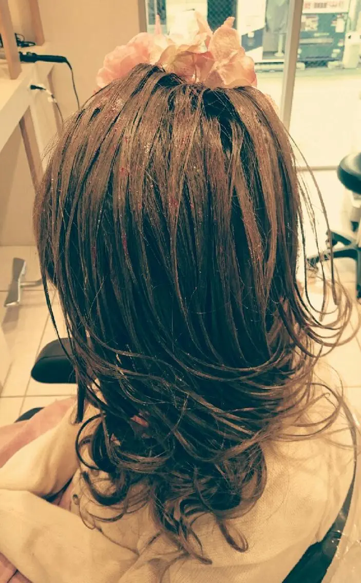 ヘアアレンジ ロング 卒業式のヘアスタイル ヘアセット/髪質改善 /カラー/TADOのヘアスタイル