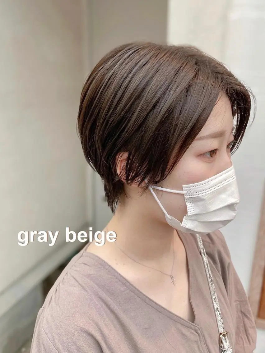 ショート カラー ヘアアレンジ 丸みショート ハイライトカラー ハイライト ショートヘア 高橋胡桃🪽 ディレクターのヘアスタイル