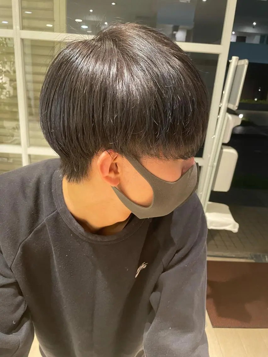 カラー 透明感カラー イルミナカラー メンズカット募集 草野のヘアスタイル