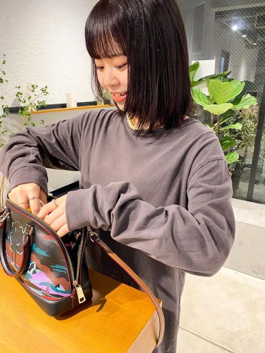 ミディアム カラー パーマ ヘアアレンジ メンズ キッズ ネイル マツエク・マツパ ボルドーカラー ボルドー パーマスタイル🔅 sayacaのヘアスタイル