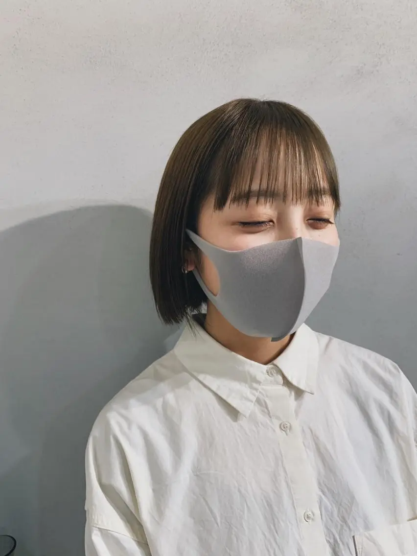 ショート カラー ヘアアレンジ ボブパーマコテ巻き風 パーマNo1深江秀平のヘアスタイル