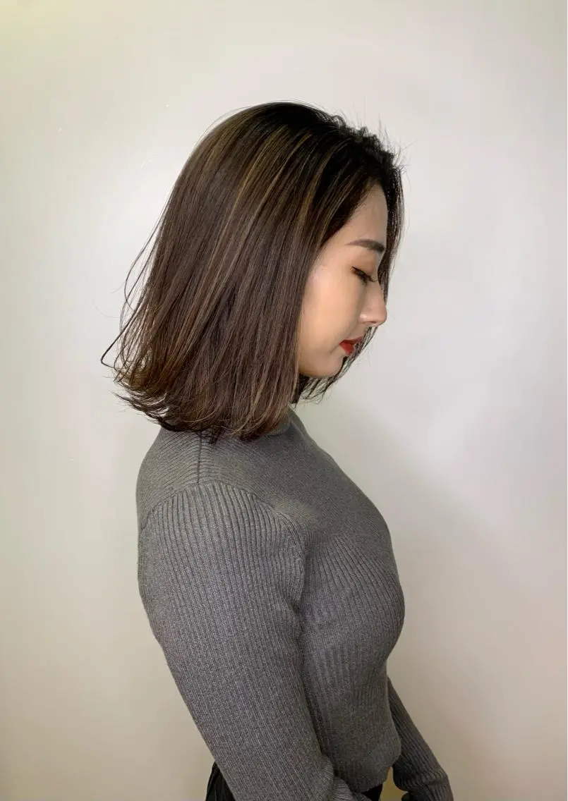 セミロング カラー ヘアアレンジ ハイライトカラー 3Dハイライト ハイライト 🇺🇸海外レイヤー /カラーGOのヘアスタイル