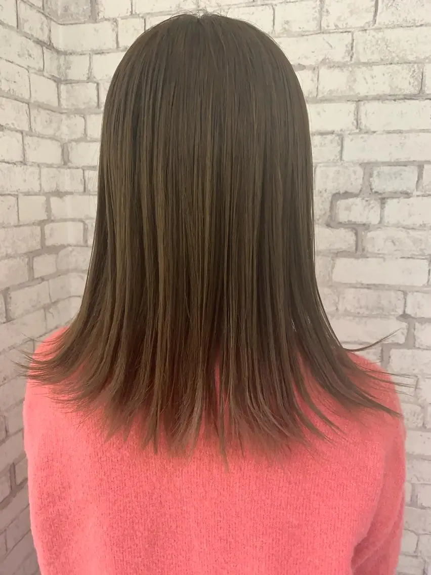 ミディアム カラー カット ヘアカラー ✂️小顔カット✂️ 山本有紀のヘアスタイル