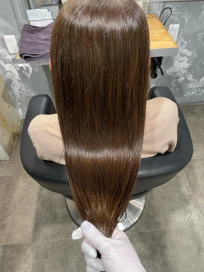 ミディアム トリートメント ヘッドスパ レイヤーカット 韓国ヘアayameのヘアスタイル