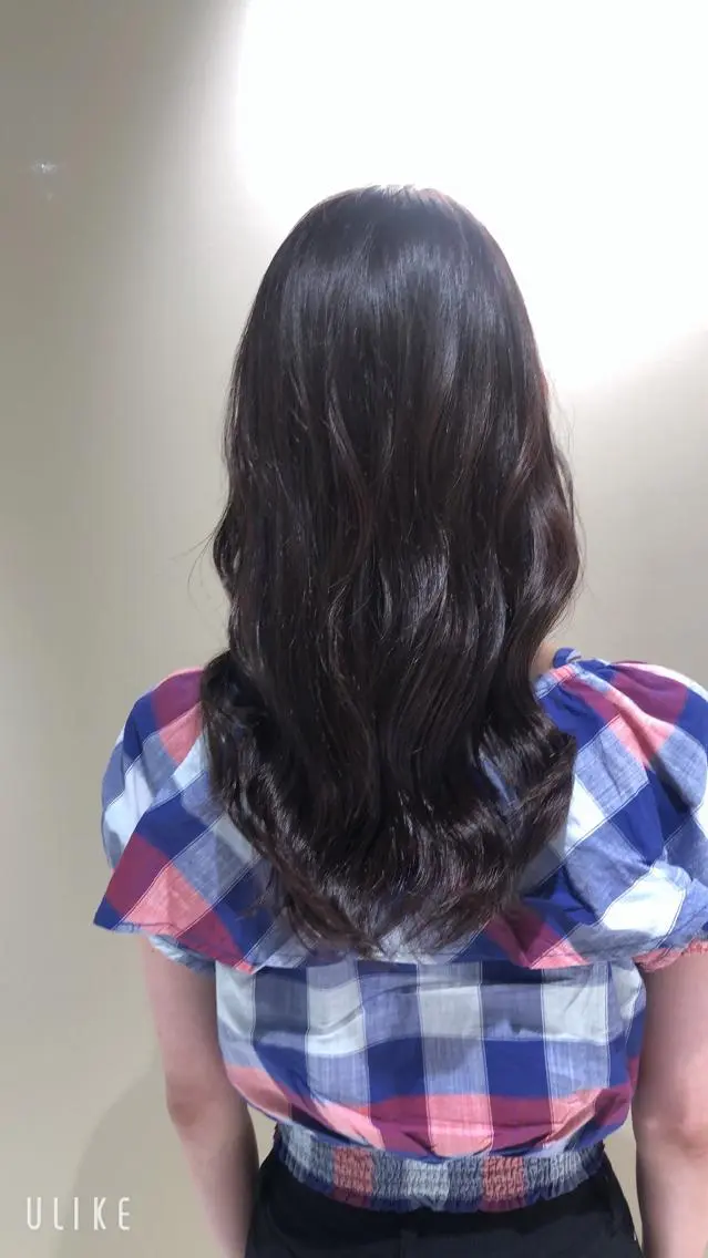 ロング カラー パーマ ヘアアレンジ グレージュ ラベンダーカラー ラベンダーグレージュ ラベンダーグレー カット ヘアカラー トリートメント 【似合うが見つかる】 Hanaのヘアスタイル