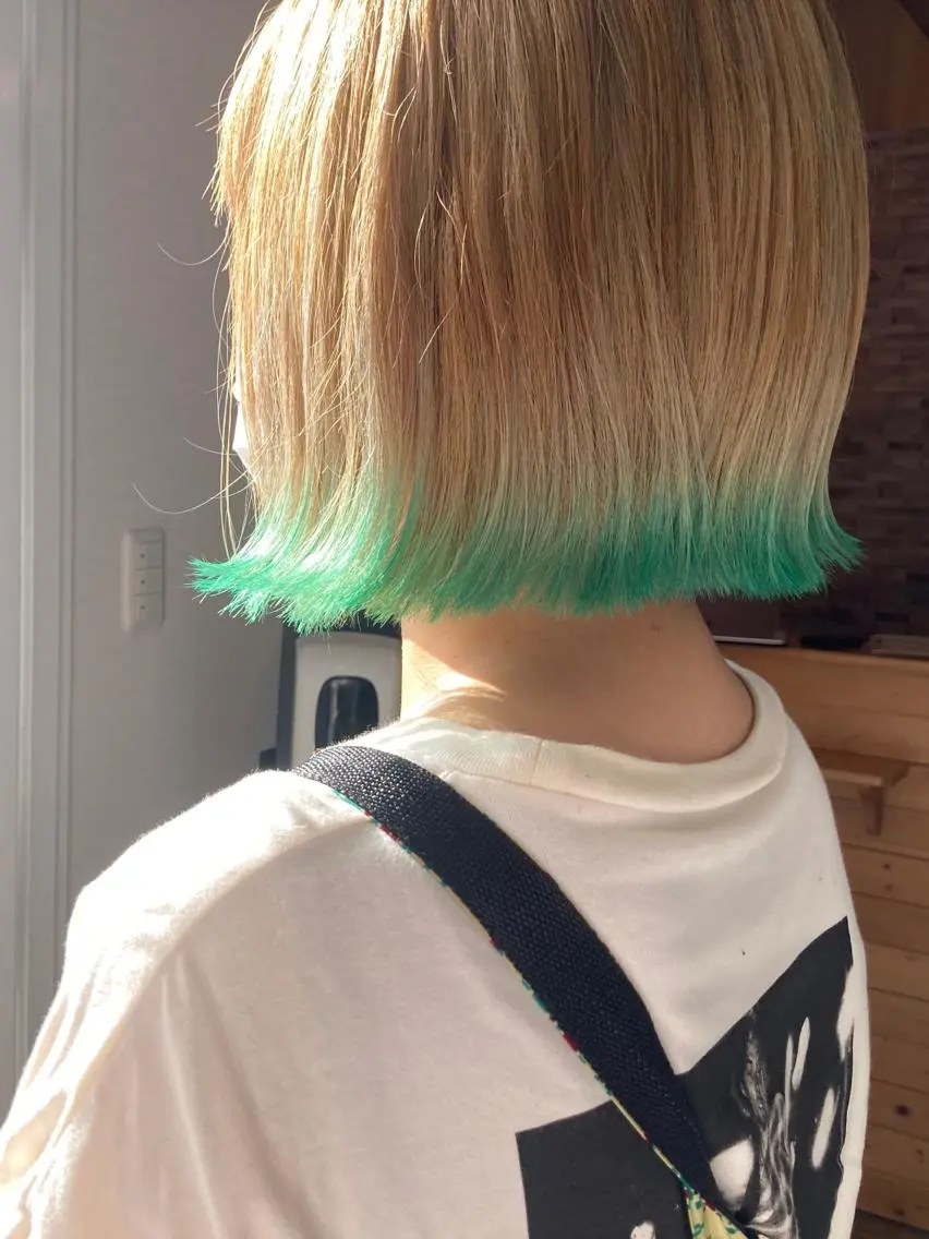ショート カラー ヘアカラー&縮毛矯正 STAR☆RIVERのヘアスタイル