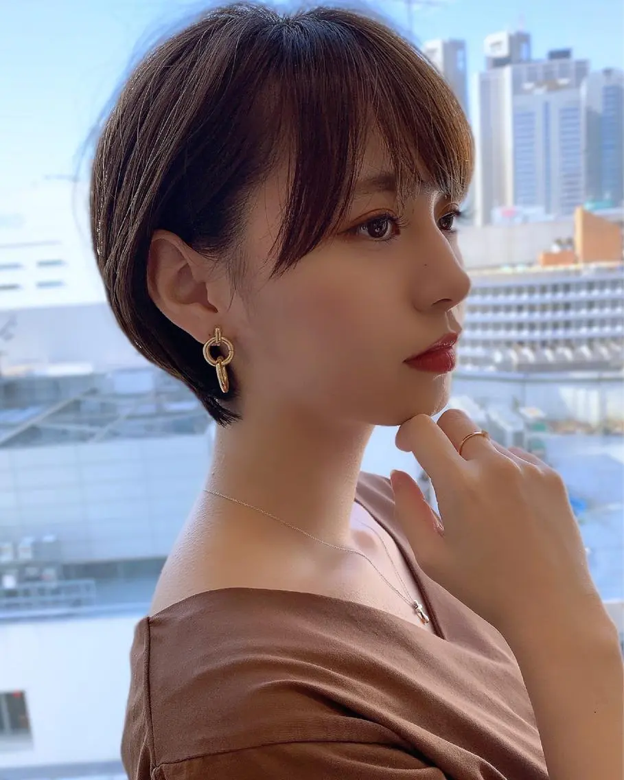 ショート ショートヘア 小顔カット カット ヘアカラー トリートメント ショート、ボブの神✨ 峯朋也✂︎✨のヘアスタイル