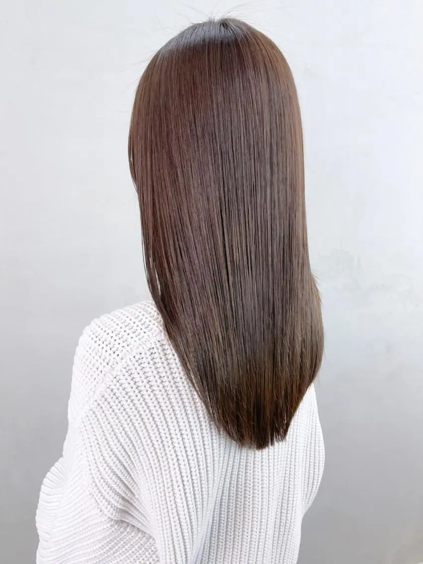 セミロング カラー パーマ ヘアアレンジ ITbyALBUM 下北沢店のヘアスタイル