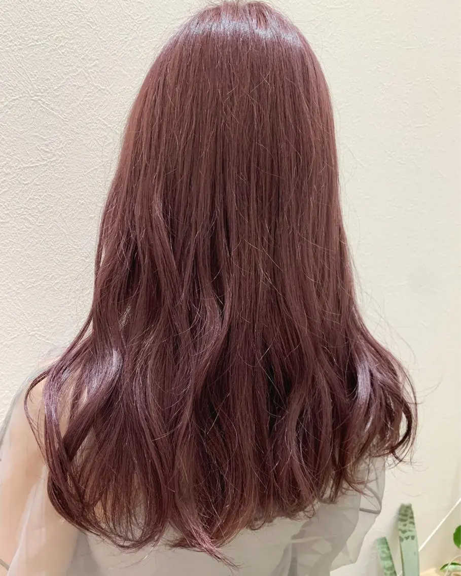 ロング カラー ベージュカラー ブリーチ ラベンダーカラー ピンクカラー ピンクベージュ hubhair レイヤー/透明感のヘアスタイル