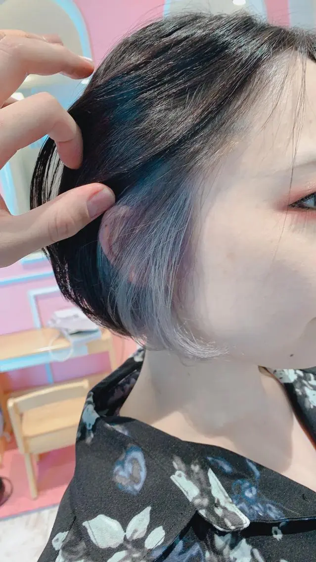 ショート カラー インナーカラー Eleanor川崎店 蝦名 樹希也のヘアスタイル