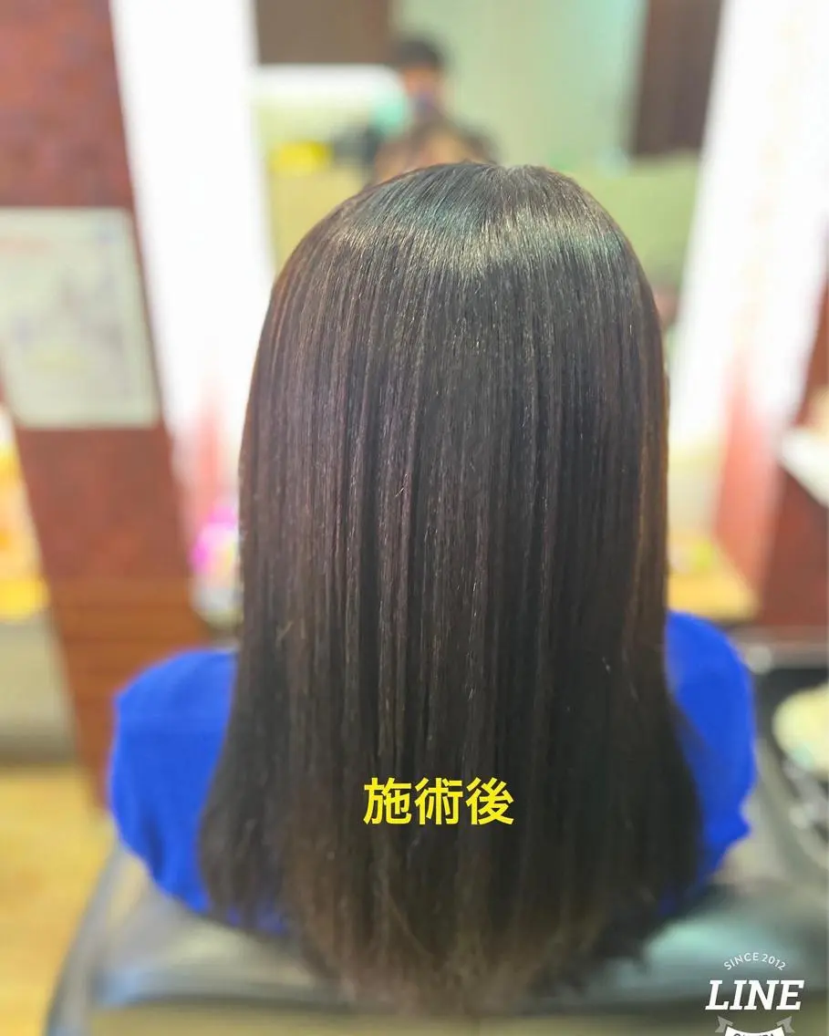 ロング カラー パーマ 髪質改善 縮毛矯正 トリートメント ストレートパーマ 織田 英之のヘアスタイル
