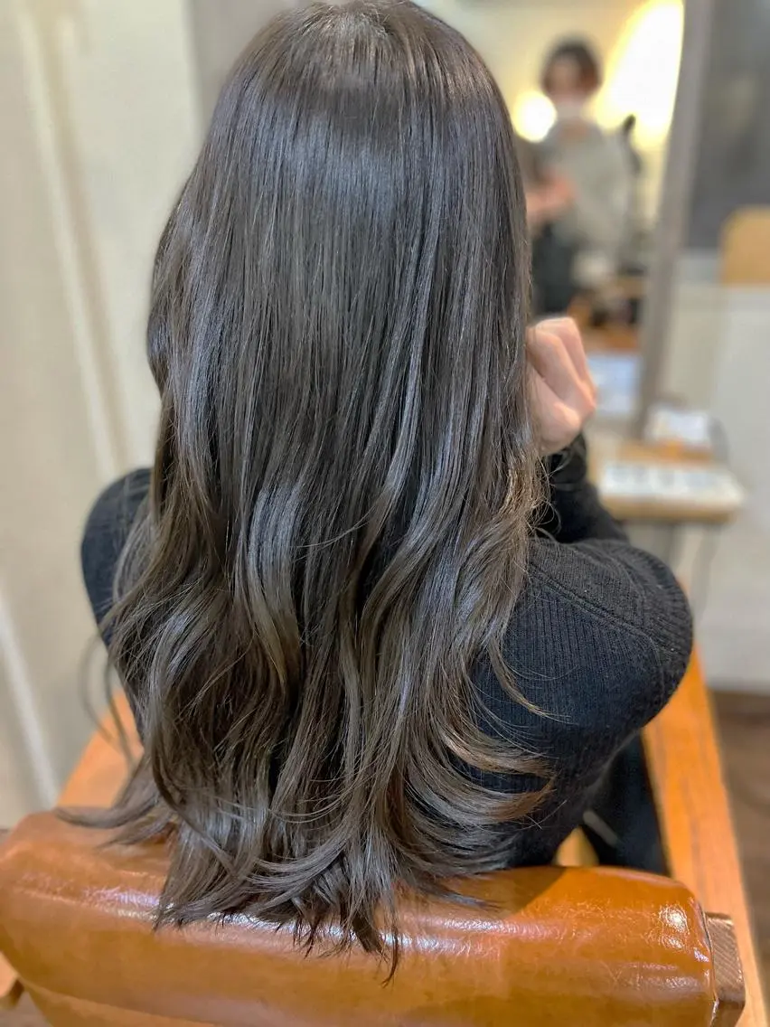 ロング カラー 縮毛矯正&髪質改善 ⭐️OGUのヘアスタイル