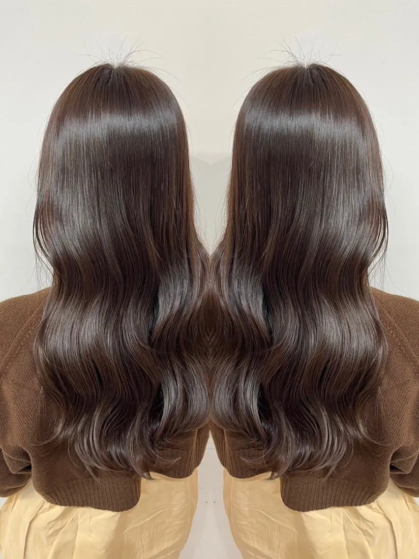 ロング カラー パーマ 🩵レイヤー✖︎ 髪質改善🩵リョウヤのヘアスタイル