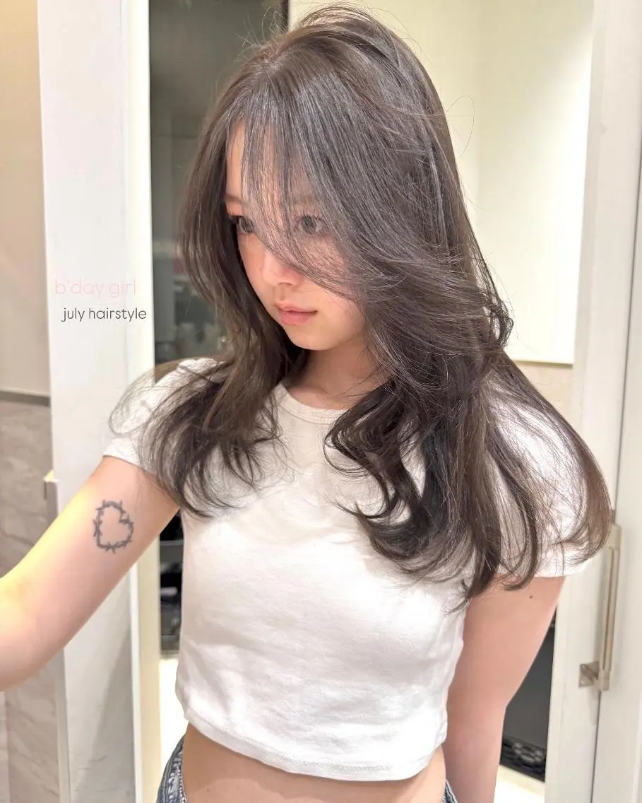 ミディアム パーマ カラー ショートボブ ミディアムパーマ アディクシーカラー ブリーチ ケアブリーチ カット ヘアカラー トリートメント CEINE【セーヌ】 三軒茶屋のヘアスタイル