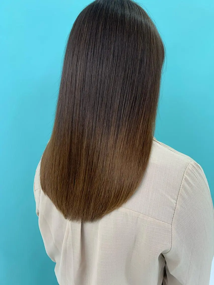 セミロング 髪質改善 トリートメント onishi yoshinaoのヘアスタイル