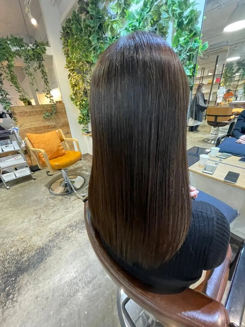 ロング カラー パーマ バレイヤージュ ブリーチ ケアブリーチ デザインカラー ダブルカラー カット ヘアカラー トリートメント 初めでも安心🌟 newi町田✂のヘアスタイル