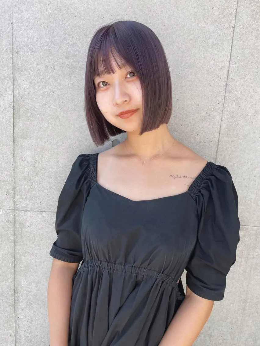 ショート カラー ボブ カット ヘアカラー トリートメント センスをお届けします 大谷将生infpのヘアスタイル