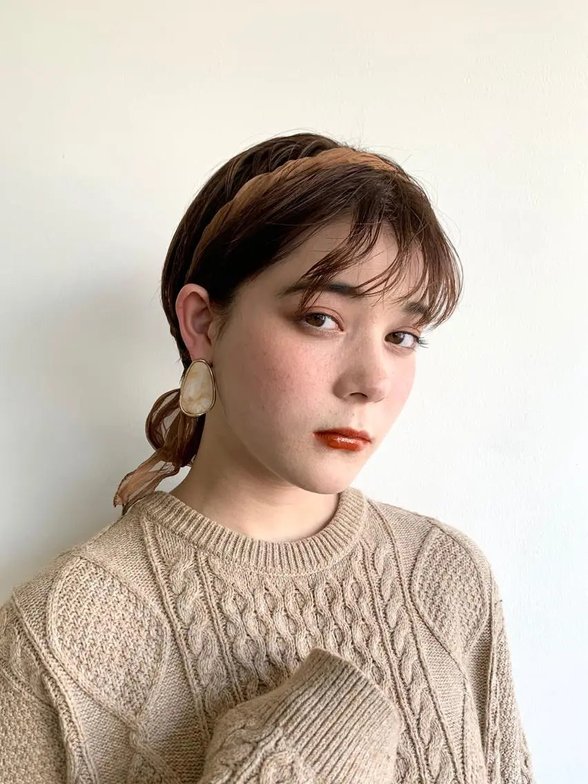 ショート カット トリートメント ヘアセット 🌿似合わせ透明感 カラー松本朋幸🌿のヘアスタイル