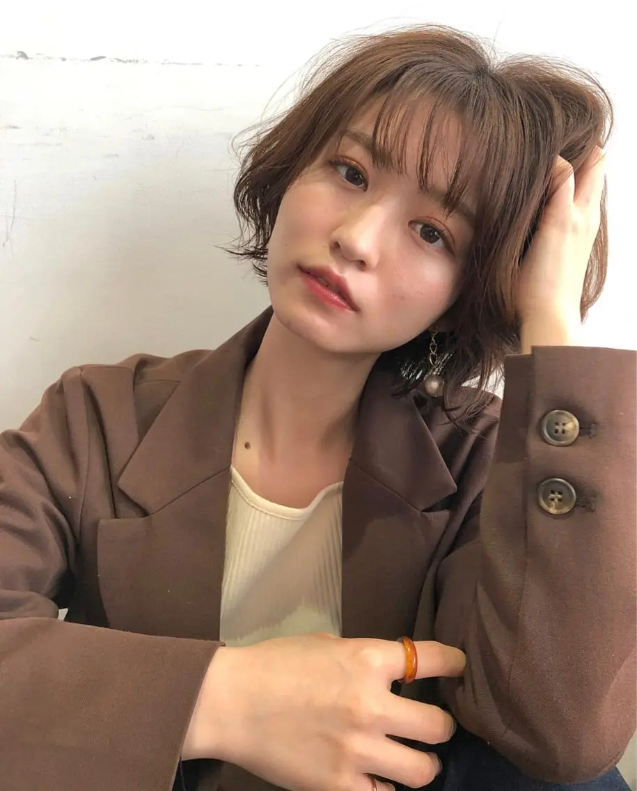 ミディアム カラー パーマ カット パーマ トリートメント 🍊千葉 未来🍊店長のヘアスタイル