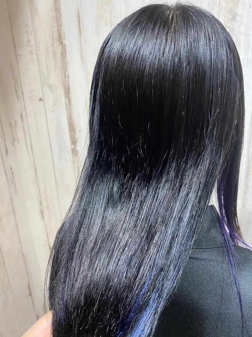 ミディアム 縮毛矯正 トリートメント 【髪質改善・矯正 ・ハイライト】ハナカのヘアスタイル