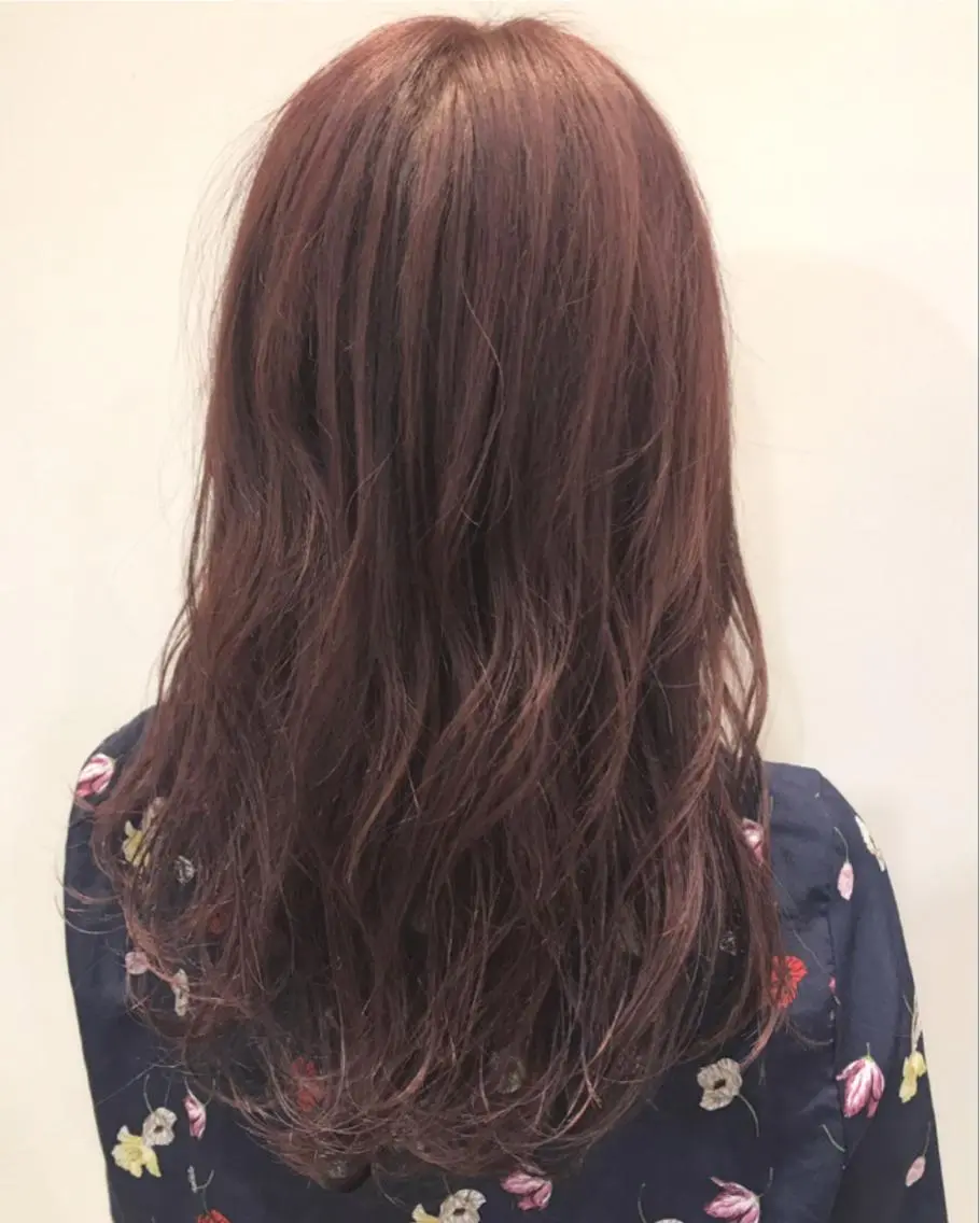 ミディアム カラー ローズカラー バイオレットカラー ヘアカラー トリートメント 透明感・艶カラー/ 坂田友梨奈のヘアスタイル