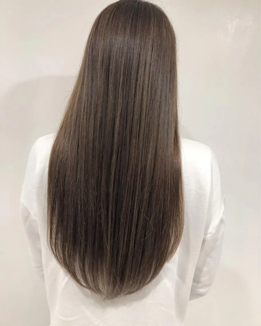 ロング カラー レイヤー×髪質改善 ×透明感/杉田 圭のヘアスタイル