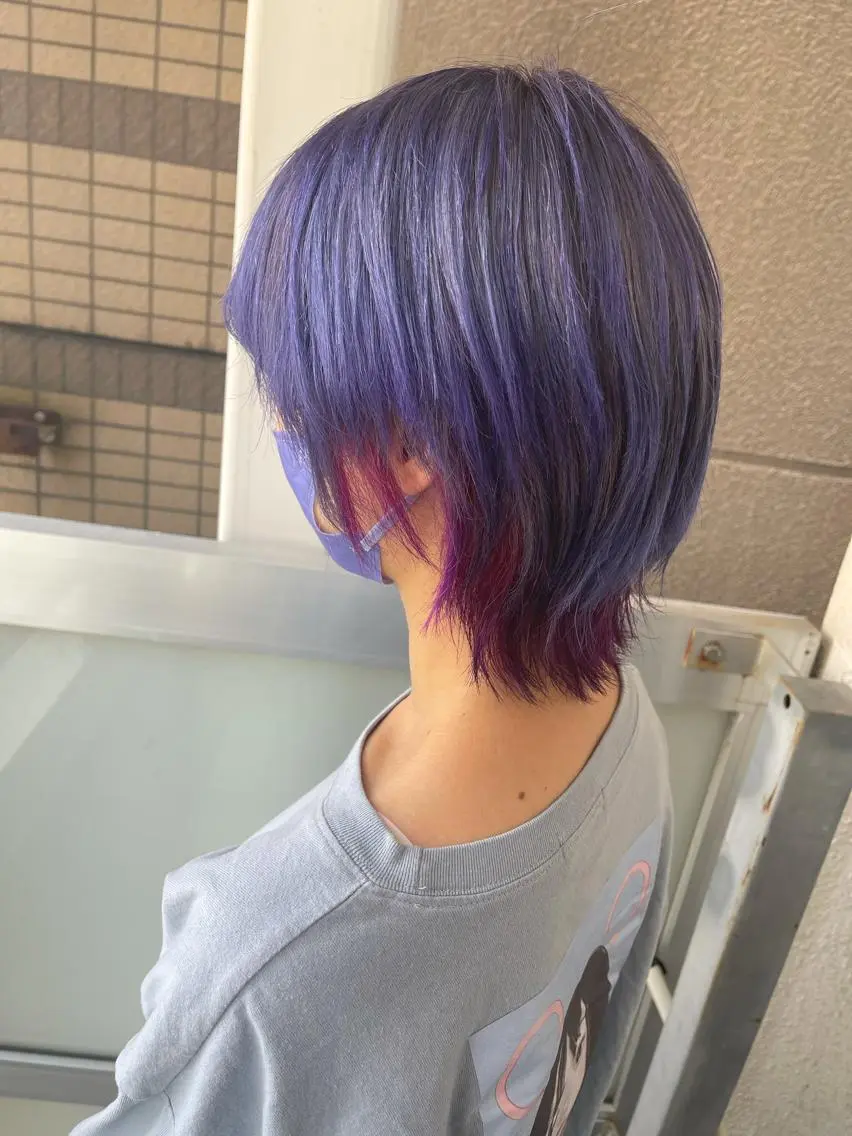 ショート カラー 岩谷/ブリーチ 🪽透明感カラーのヘアスタイル