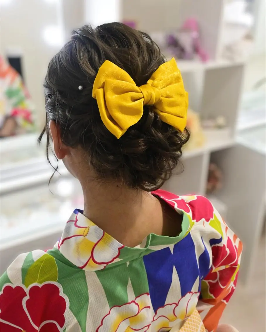 ヘアアレンジ 浴衣 麻優 ヘアセットのヘアスタイル
