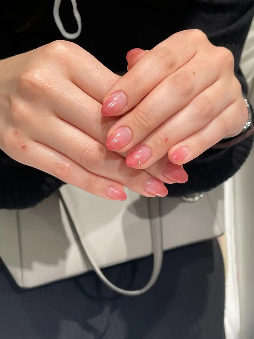 ネイル クリアネイル グラデーション shimizu yuuのネイルデザイン