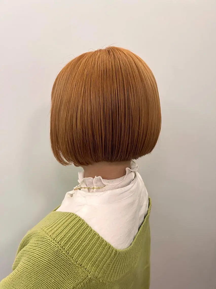 ショート 切りっぱなしボブ ボブ カット ヘアカラー トリートメント Fan.ray店長 🌈 HIBIKIのヘアスタイル