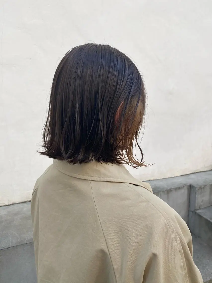 ミディアム カラー 🟩白髪ぼかし ショート/大司のヘアスタイル