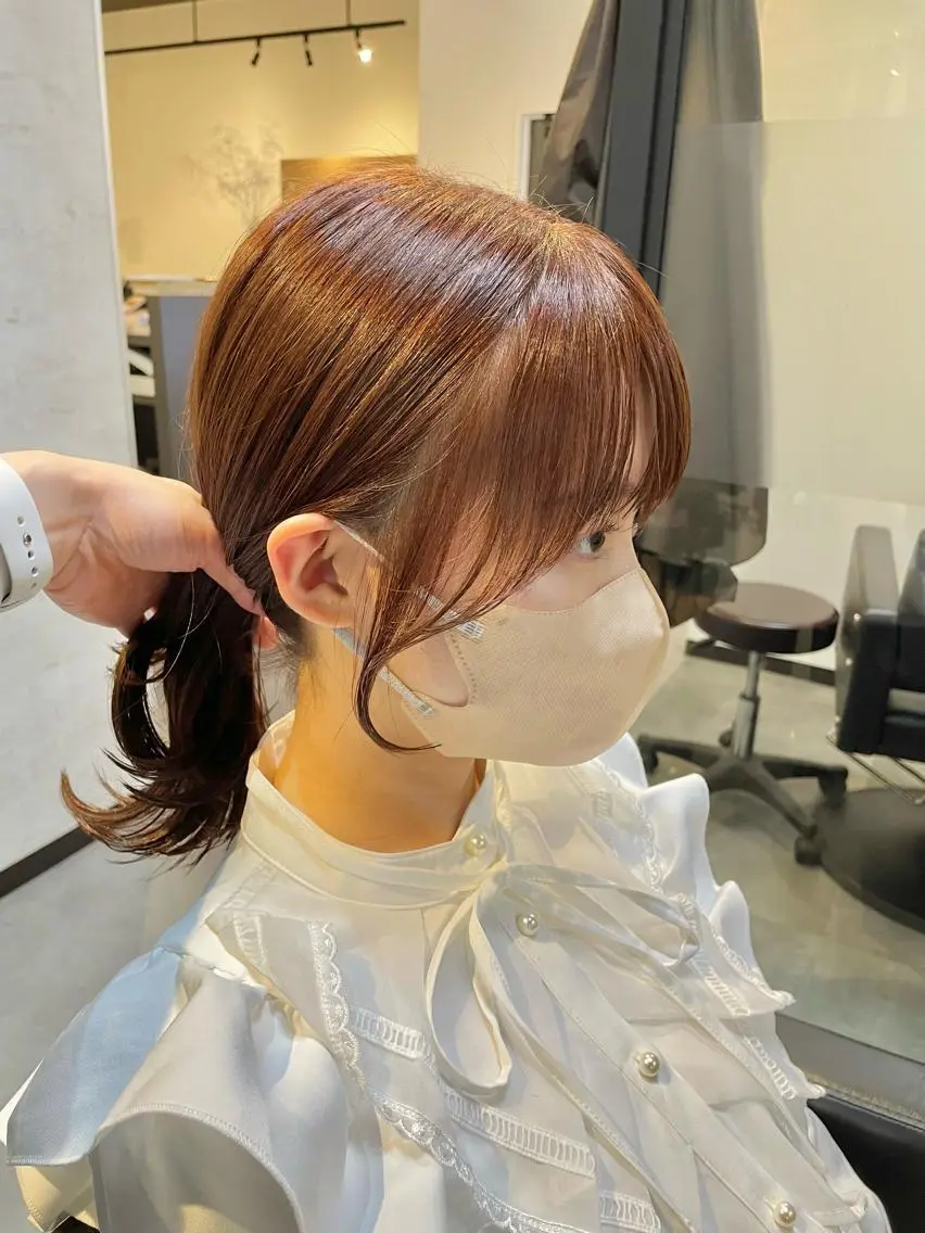 セミロング カラー カット ヘアカラー トリートメント 👑髪質改善カラー 中垣斗希のヘアスタイル