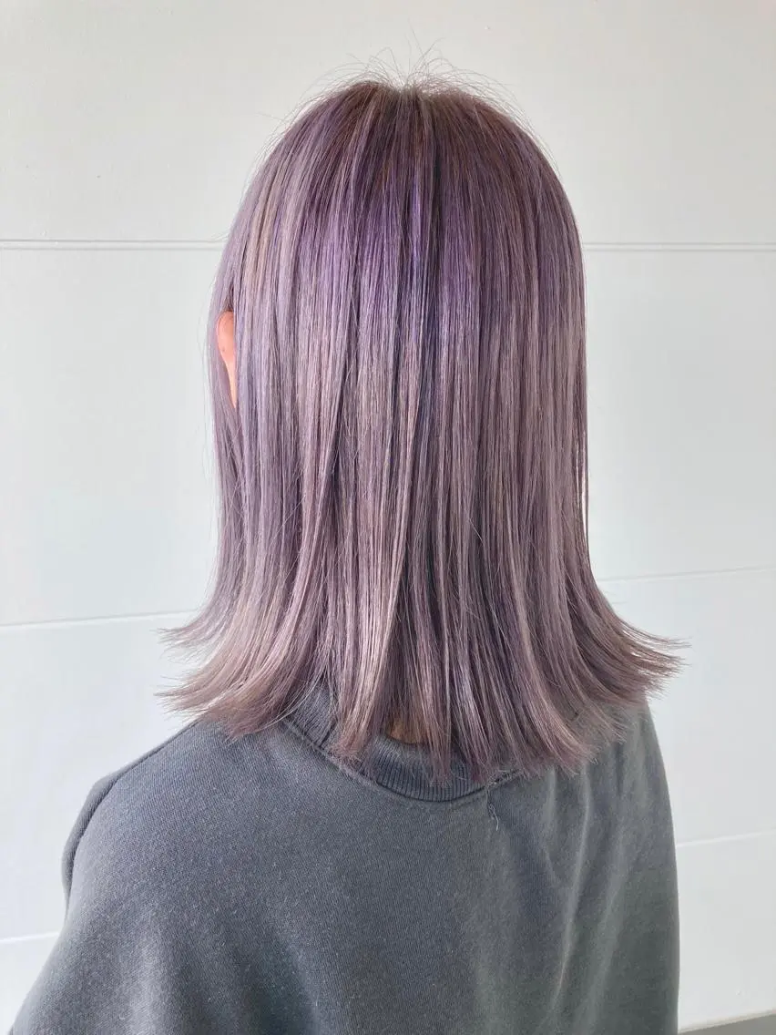 ミディアム ヘアカラー タカツド ユウキのヘアスタイル