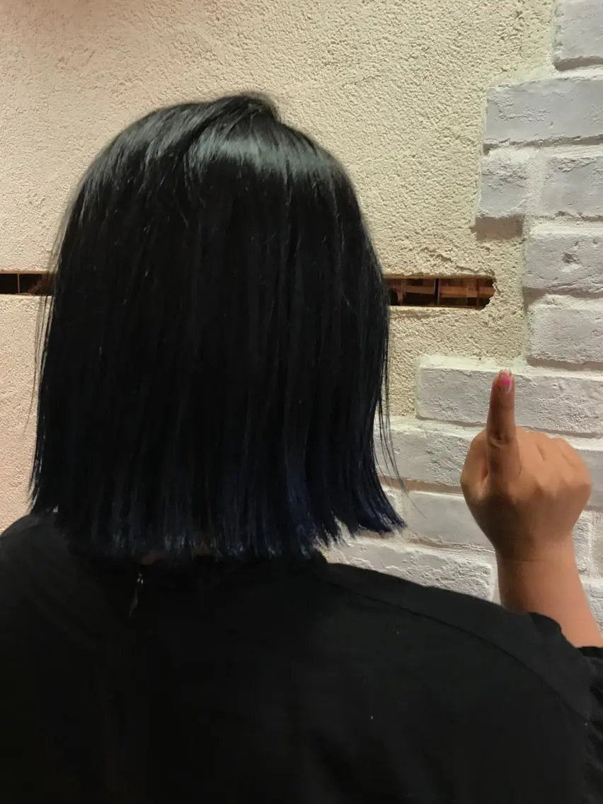 ショート カラー シールエクステ⭐️ オオミタクヤのヘアスタイル