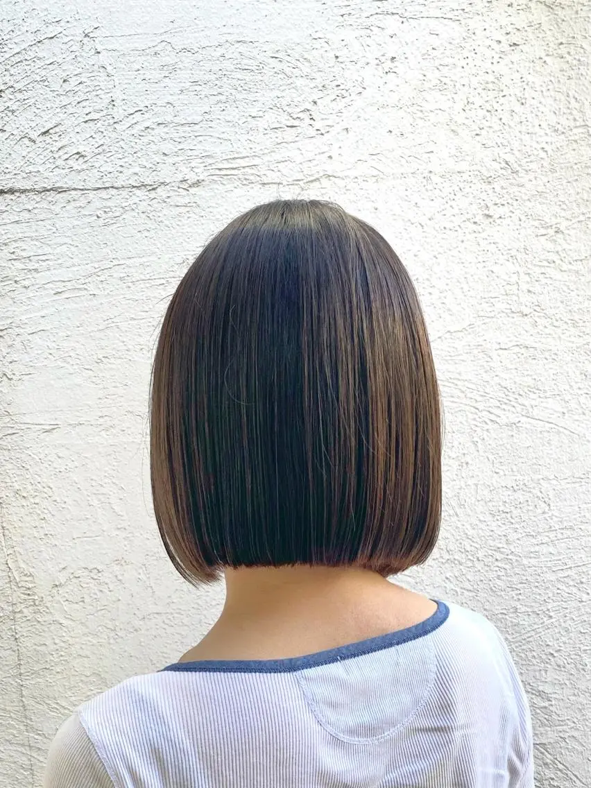 ショート ボブ 髪質改善 カット 縮毛矯正 【🉐学割】応援📣 ミニモ限定🤩千 田のヘアスタイル