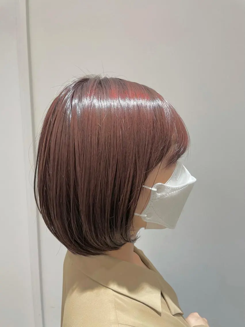 ショート パーマ カット ヘアカラー 縮毛矯正 トリートメント ✨透明感カラー✨ ✨小顔カット✨山木のヘアスタイル
