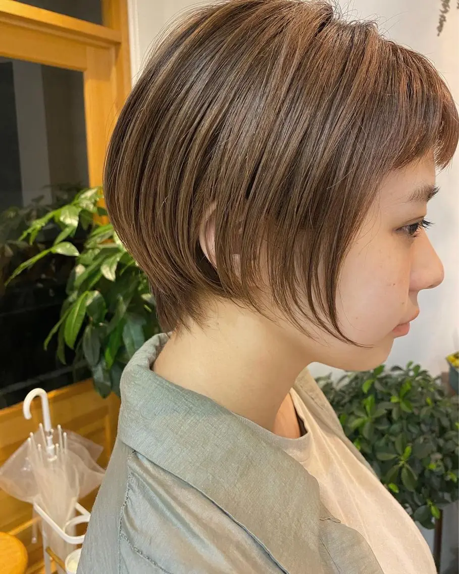ショート カラー パーマ 髪質改善 縮毛矯正 トリートメント OVER→三軒茶屋 /縮毛矯正・髪質改善のヘアスタイル