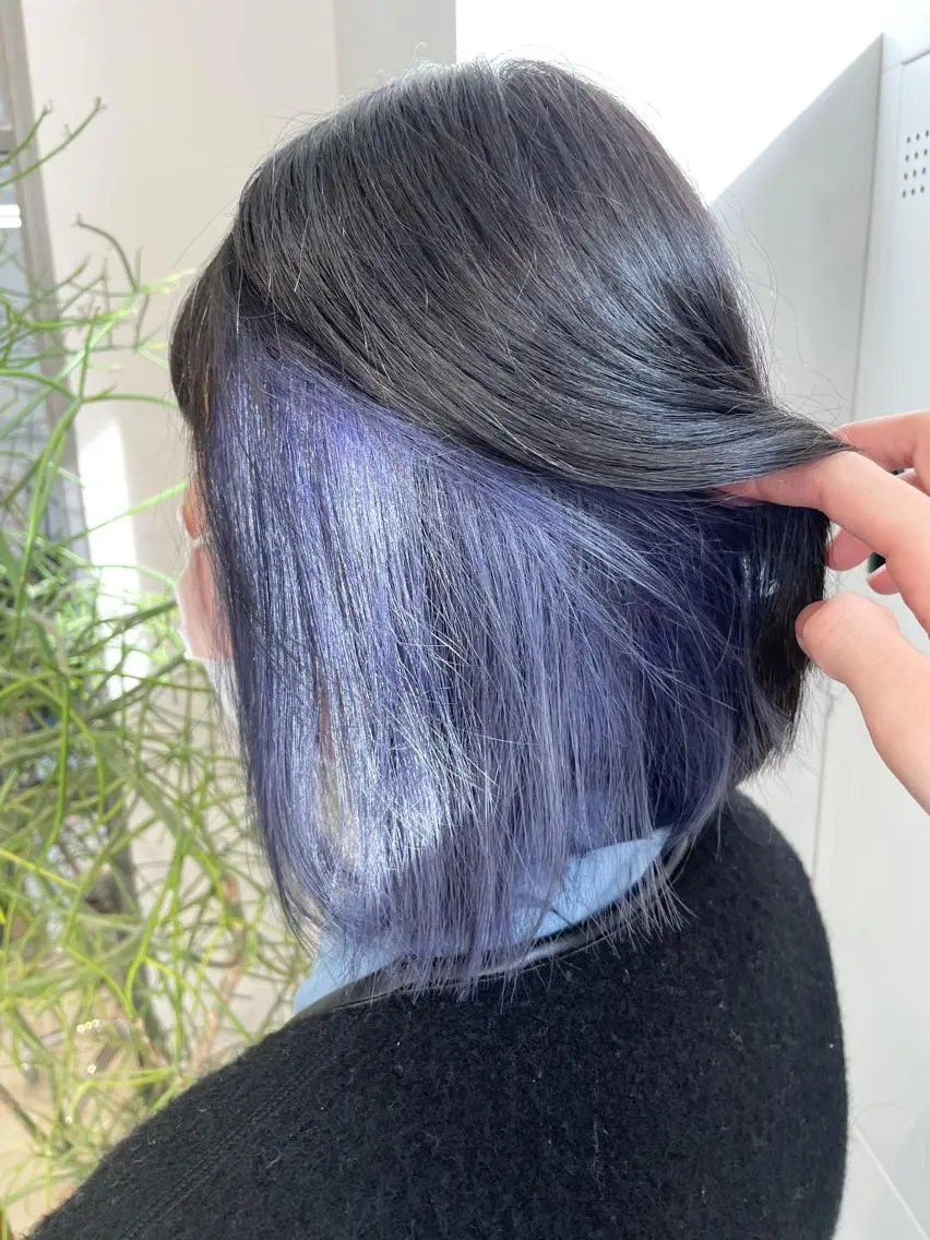 ショート カラー ブルーカラー ブルーバイオレット バイオレットカラー 🔷ダブルカラーハイ トーン🔷櫻井走のヘアスタイル