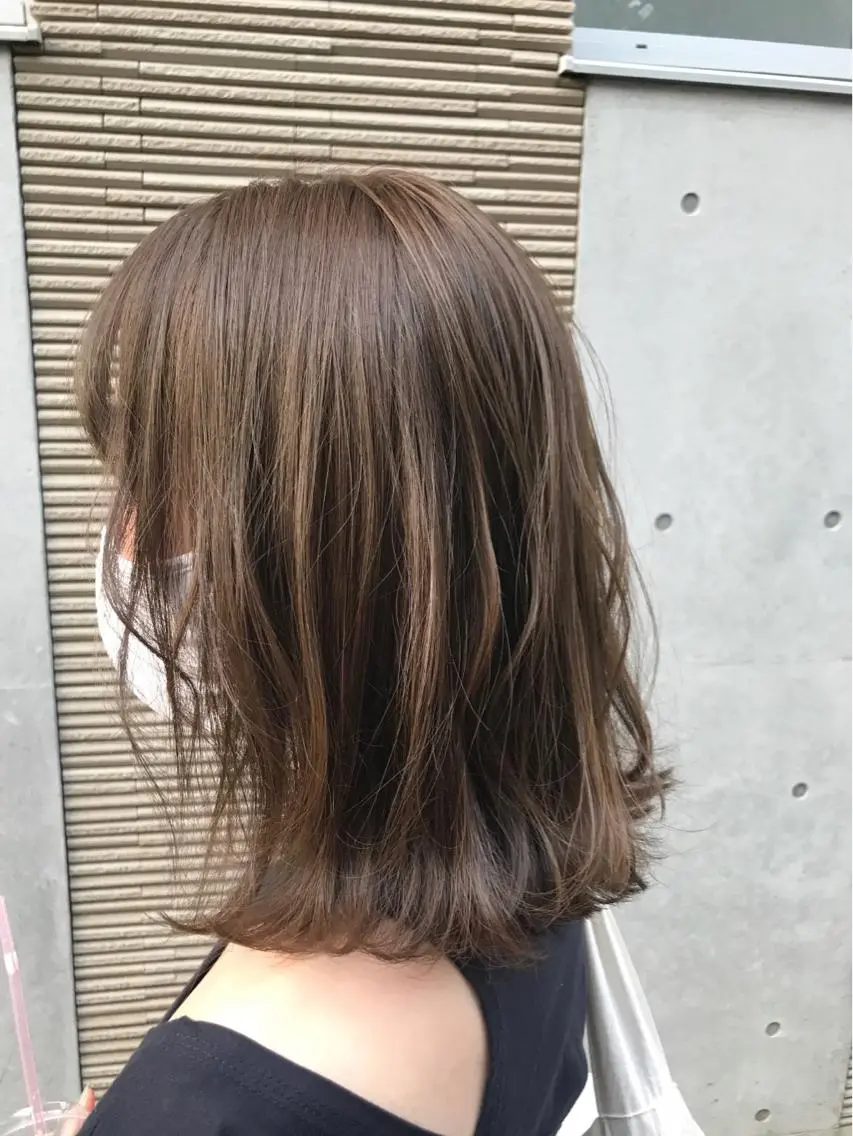 ミディアム ご新規様限定 透明感カラーKANAのヘアスタイル