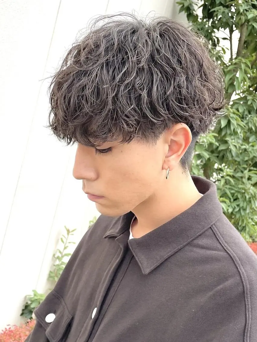 ショート パーマ メンズ メンズパーマ 波巻きパーマ SENTA✨メンズ パーマ✨fifth栄のヘアスタイル