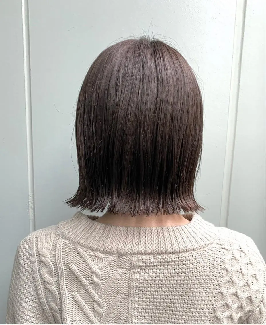 ミディアム カラー ボブ カット ヘアカラー トリートメント 明治神宮前 NANAMIのヘアスタイル