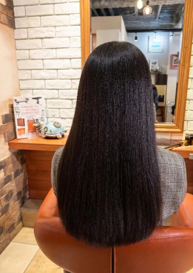 ロング 髪質改善 ロング 酸性ストレート flencia 丸 和博|カットのヘアスタイル